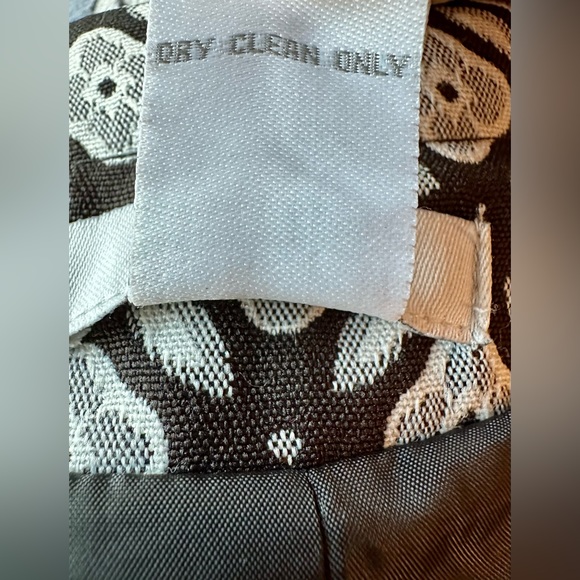 DRESSBARN!🤩Vintage Swing Jacket! Dressy Blazer/Worn Once! Blk-white/Size-L - Picture 13 of 14